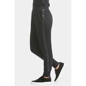 TART‎ NWT Owen Pants Black Satin Stripe Jogger Pants XS Streetwear Athleisure